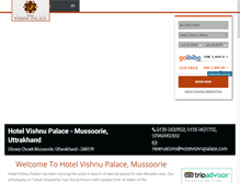 Tablet Screenshot of hotelvishnupalace.com